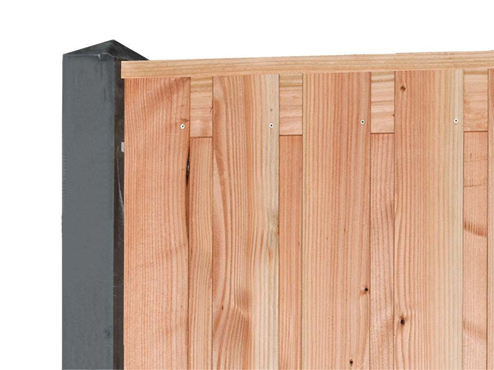 Hout beton schutting