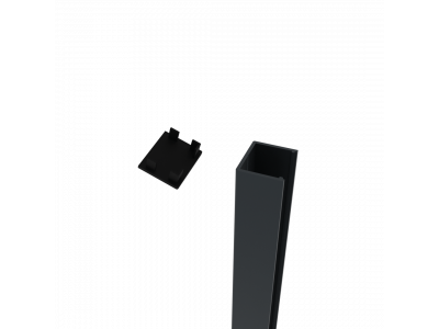 Afdekkap & schroeven voor wandprofiel | Boston