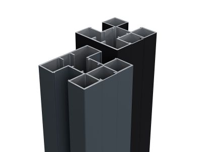 Aluminium paal | Boston | 7,5 x 7,5 cm | Lengte 190 cm