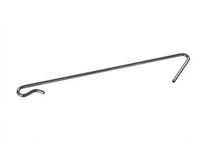 Afstandhouder voor paal | Lengte 185 mm | Ø 4.5 mm | Verzinkt