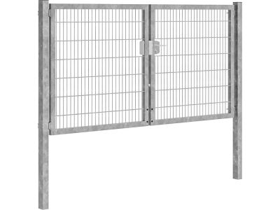 Dubbele tuinpoort | Professional | Breedte 300 cm | Hoogte 140 cm | Thermisch verzinkt