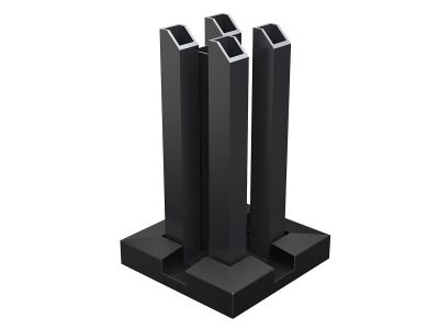 Voetplaat voor aluminium paal