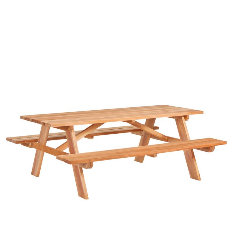 Hardhouten picknicktafel 200x160x75cm