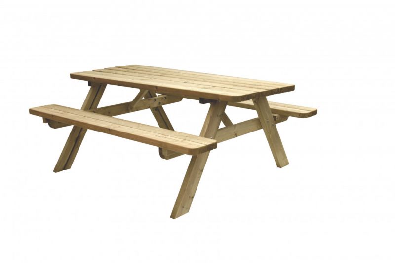 Picknicktafel Easy 42 mm dik bladmaat 180 x 70 cm