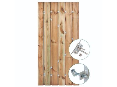 Grenen poort 190 cm hoog inclusief hang & sluitwerk