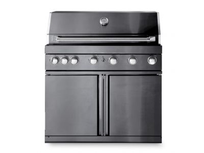 Gasbarbecue met 6 branders | RVS | Zwart