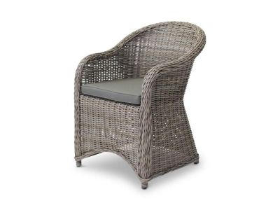 Tuinstoel Darwin | sisal grijs | incl kussen army