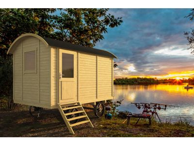 Pipowagen - Zigeunerwagen Joey | 360 x 240 x 325 cm dichtmodel | Wanddikte 19 mm