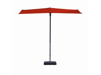 Balkonparasol Sun Wave | 270 x 150 cm | Brick Red