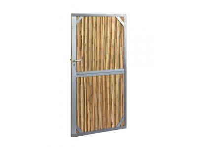 Bamboe tuinpoort | Breedte 90 cm | Hoogte 180 cm | Verzinkt