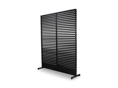 Terrasafscheiding Yari | teak ebony met aluminium