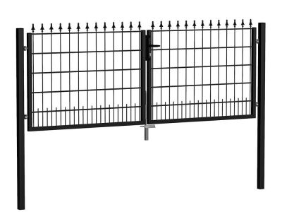 Dubbele sierpoort | Sagitta | zwart | 300 cm breed