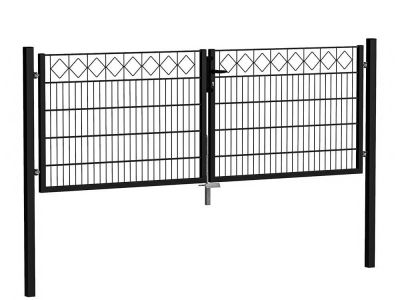 Dubbele sierpoort | Vesta | zwart | 300 cm breed