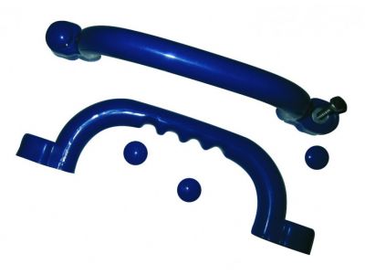 Handgrepenset kunststof blauw