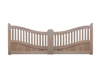 Dubbele toegangspoort eiken IP36 (incl. hang- en sluitwerk)