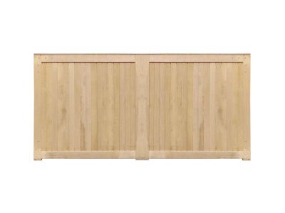 Dubbele toegangspoort eiken IP50 (incl. hang- en sluitwerk)