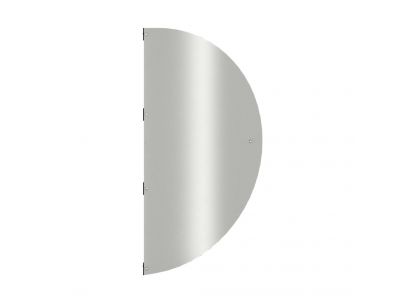 Locinox | Halfronde aluminium afschermplaat 114 x 66,4cm