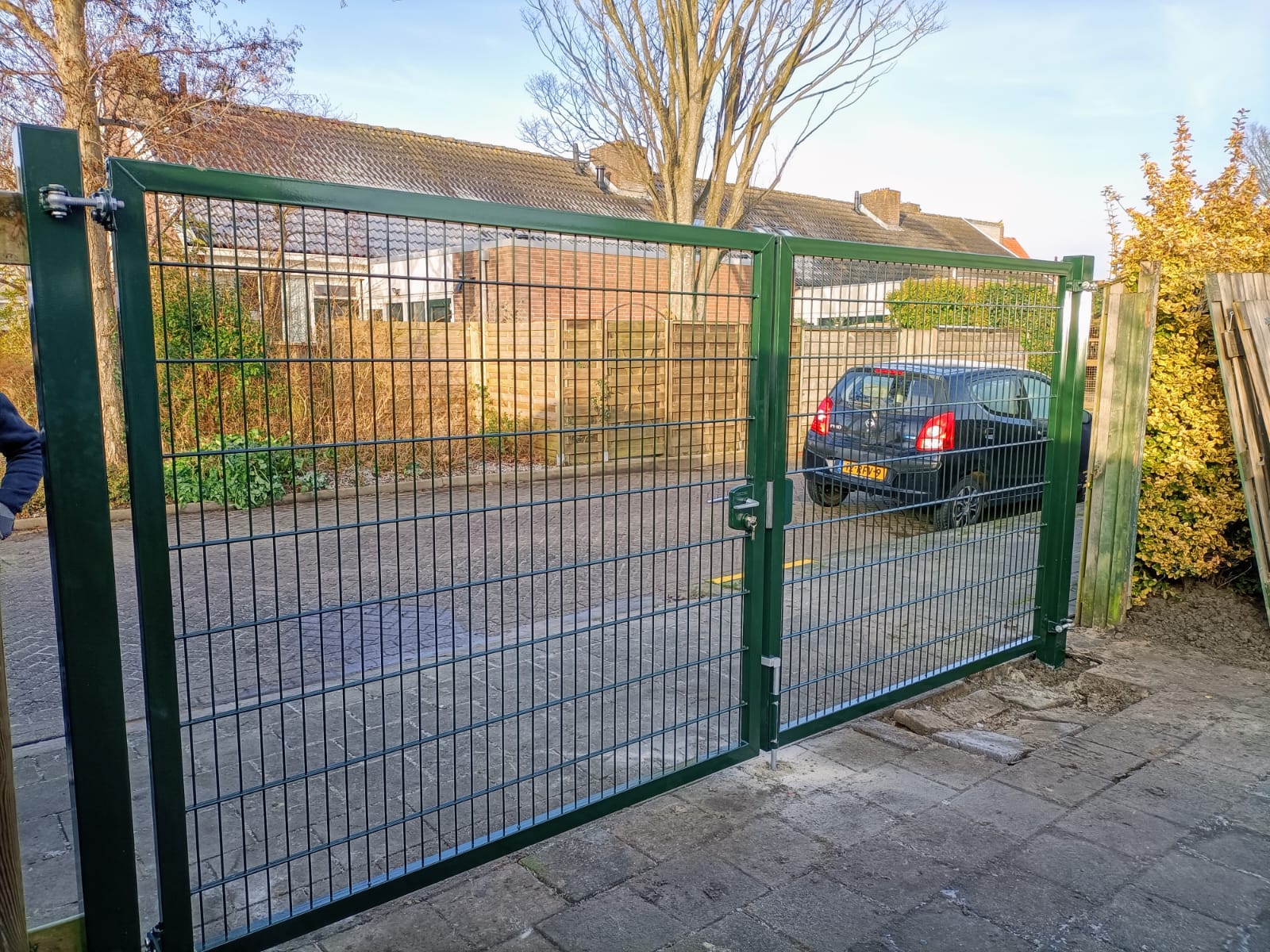 Dubbele tuinpoort Premium 400 cm breed