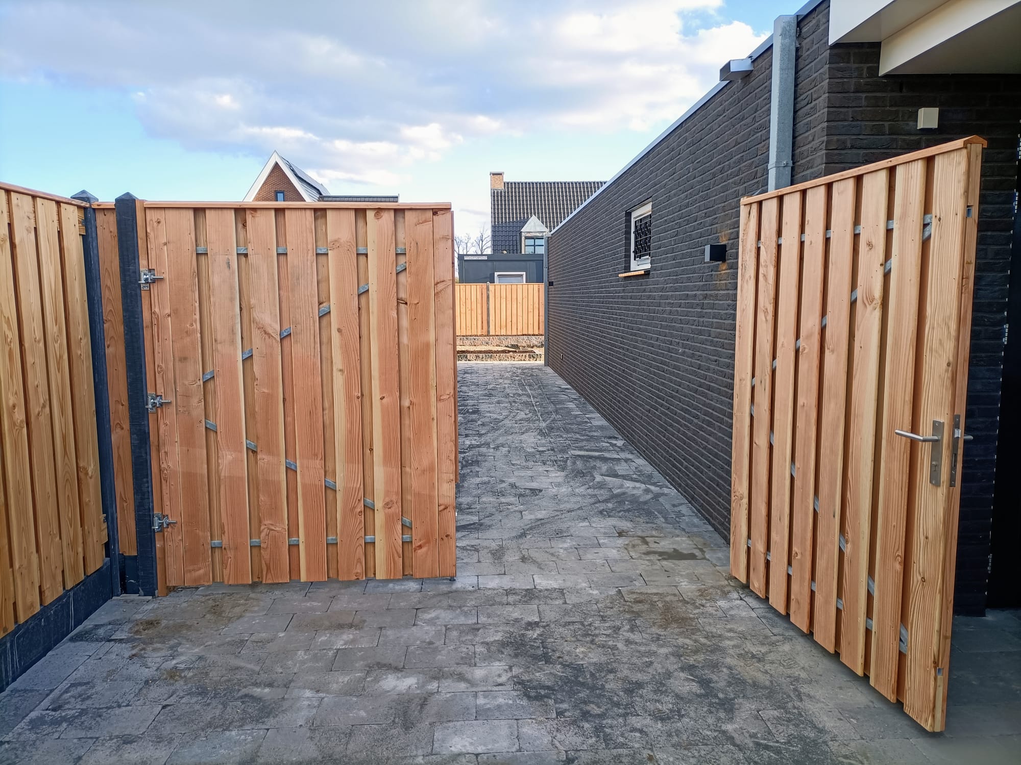 Dubbele schuttingpoort