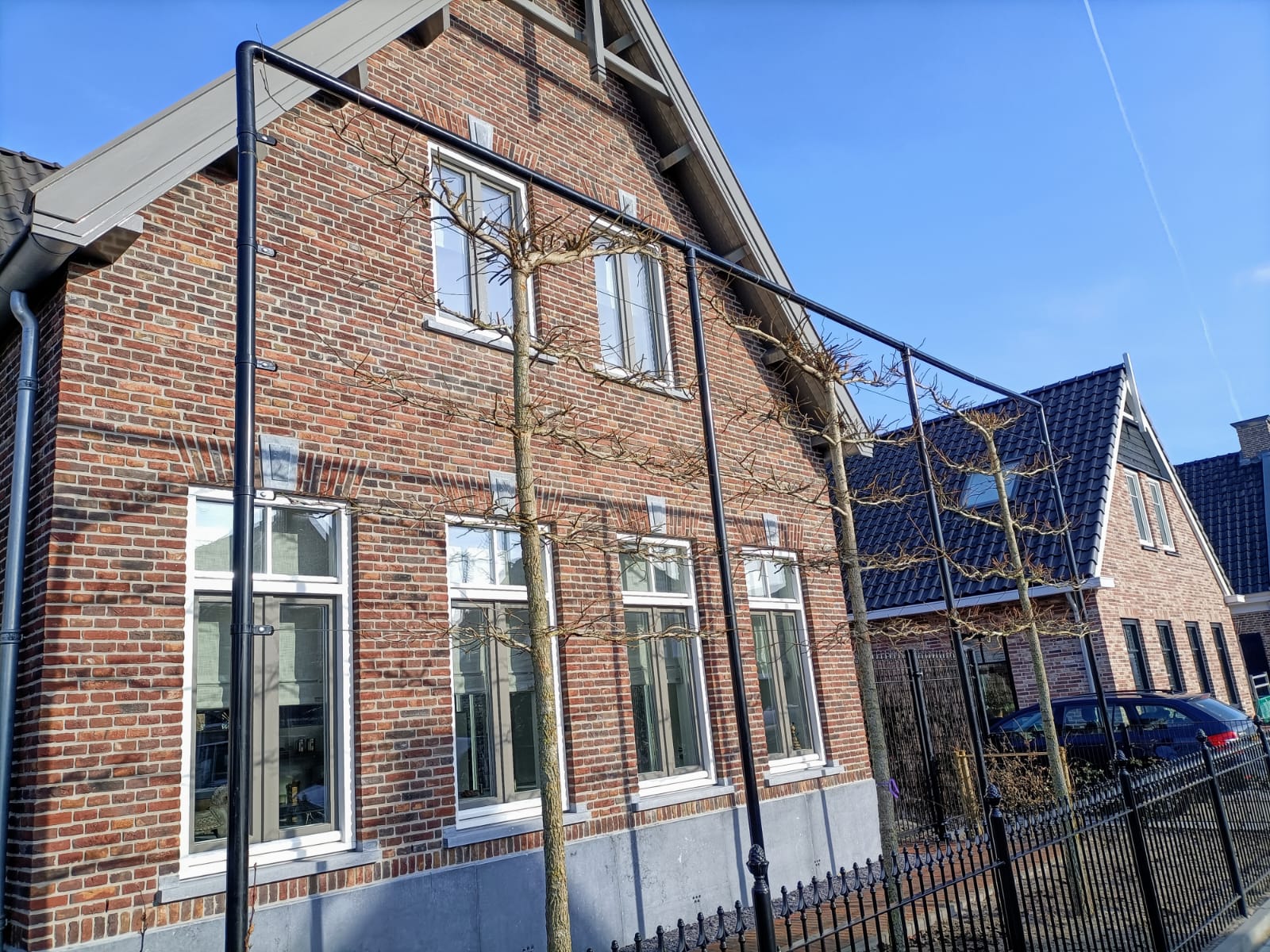 Leiboom frame 9 meter voortuin