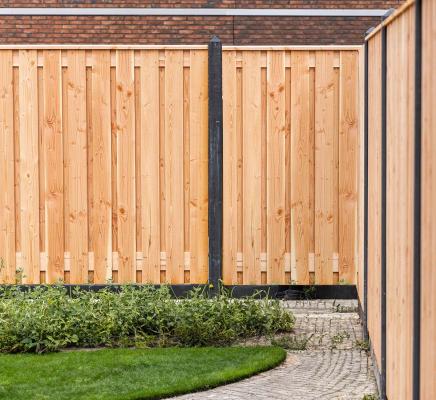 Hout-Betonschutting 