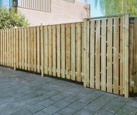 Houten schutting