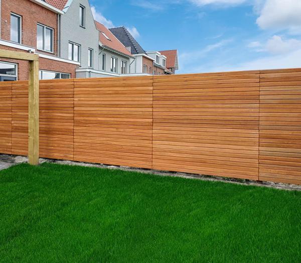 Houten schutting 
