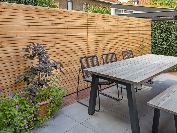 Houten schutting